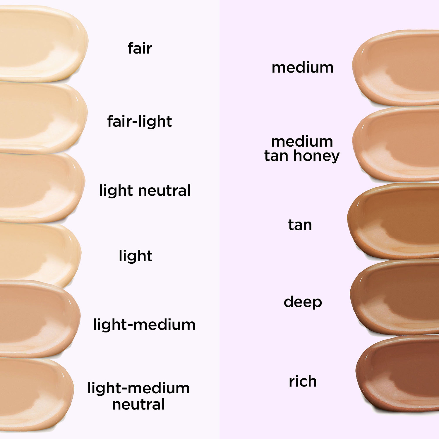 Tarte Foundation Color Chart