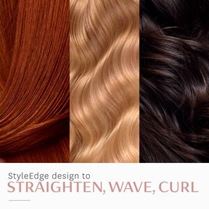 T3 SinglePass Luxe 1” Ionic Straightening & Styling Flat Iron (White/Rose Gold) Image 3