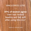 T3 SinglePass Luxe 1” Ionic Straightening & Styling Flat Iron (White/Rose Gold) Image 6
