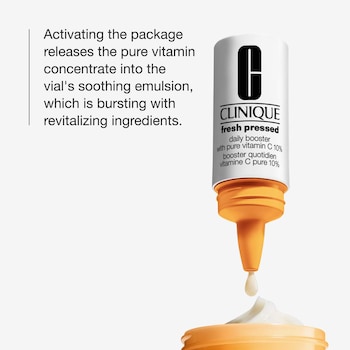 clinique vitamin c lip smoothie goodness gracious Fresh Pressed Daily Booster with Pure Vitamin C 10% - CLINIQUE