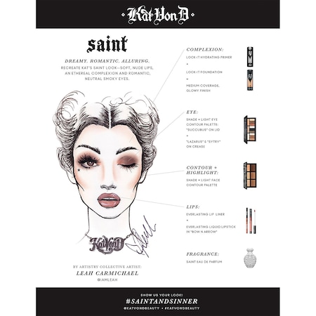 Kat Von D Face Chart