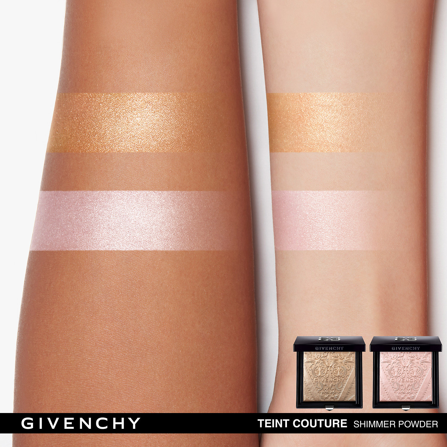 shimmer powder highlighter