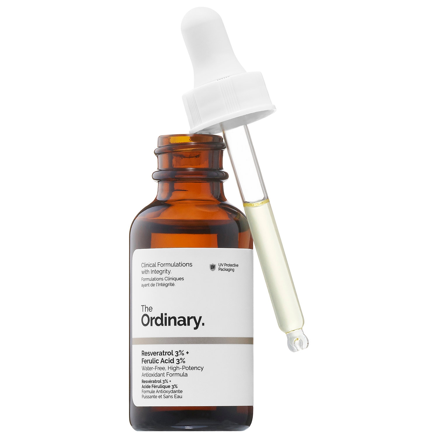 Антиоксидантная сыворотка с 3% ресвератрола и 3% феруловой кислоты The Ordinary для сияния — фото 2