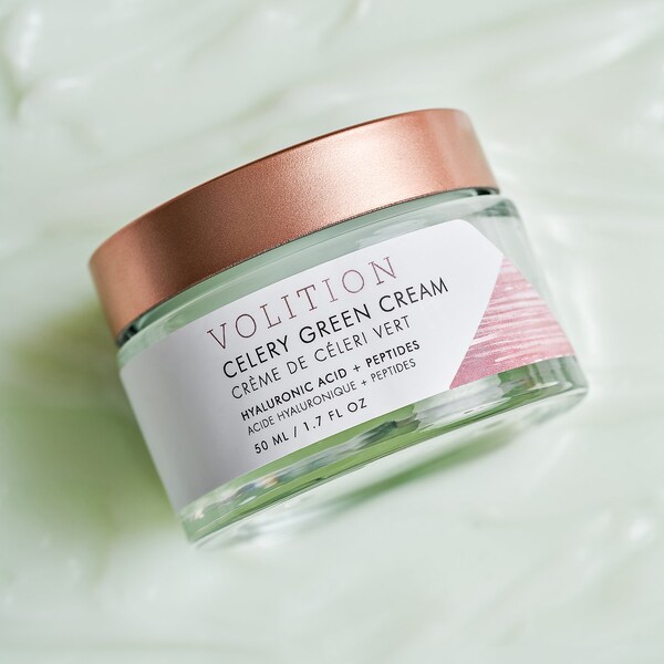Celery Green Cream with Hyaluronic Acid + Peptides Volition Beauty