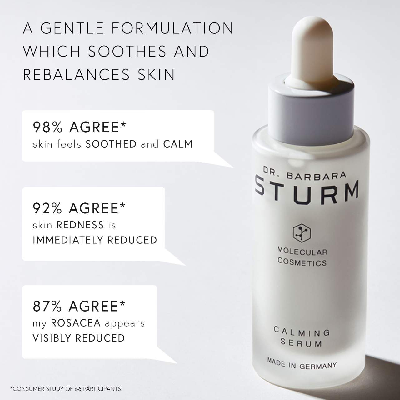 Успокаивающая увлажняющая сыворотка Dr. Barbara Sturm Calming Serum, уменьшает покраснения — фото 2