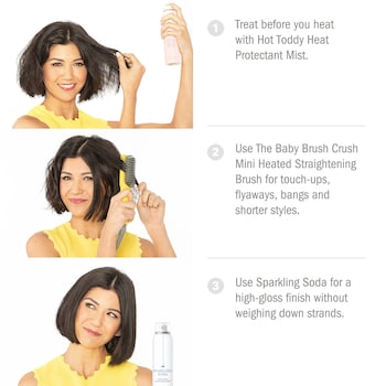 The Baby Brush Crush Mini Heated Straightening Brush Drybar