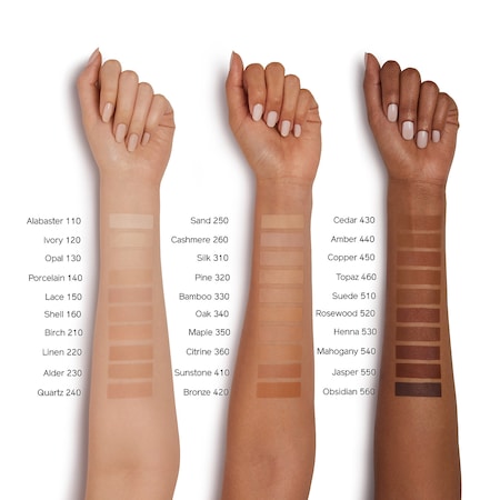 Shiseido Radiant Lifting Foundation Color Chart