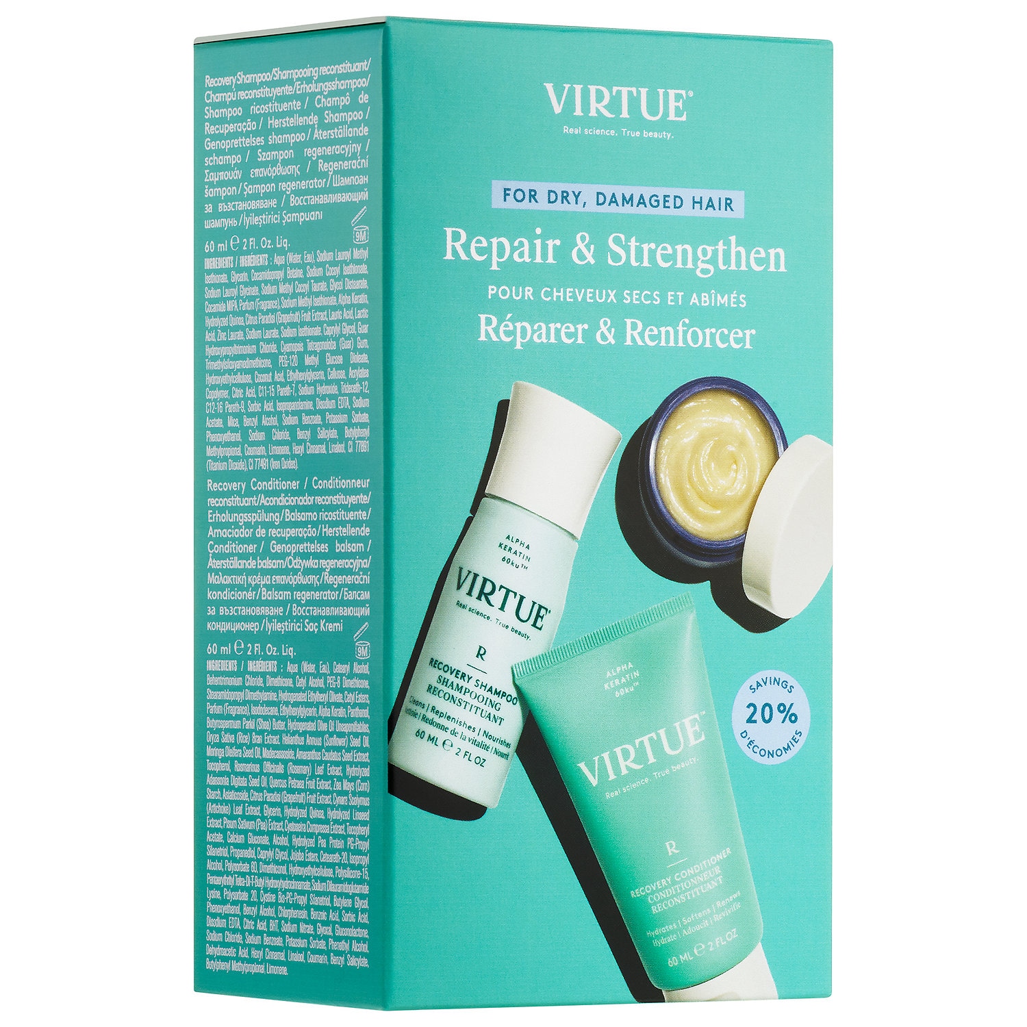 Набор-знакомство Virtue Hydrating Recovery для сухих, повреждённых и окрашенных волос — фото 2
