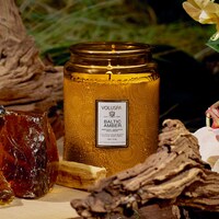 Baltic Amber Glass Candle