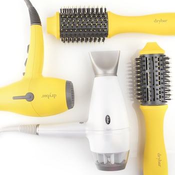 Drybar Reserve Interchangeable Blow-Dryer Attachments in White and Yellow Drybar Reserve Blow-Dryer with Attachments main image 4