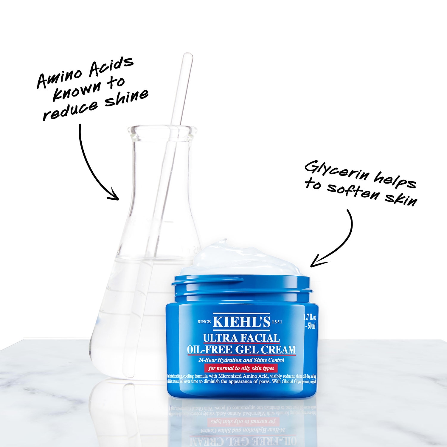 Обезжиренный гель-крем для сужения пор Kiehl's Since 1851 Ultra Facial, сменный блок — фото 3