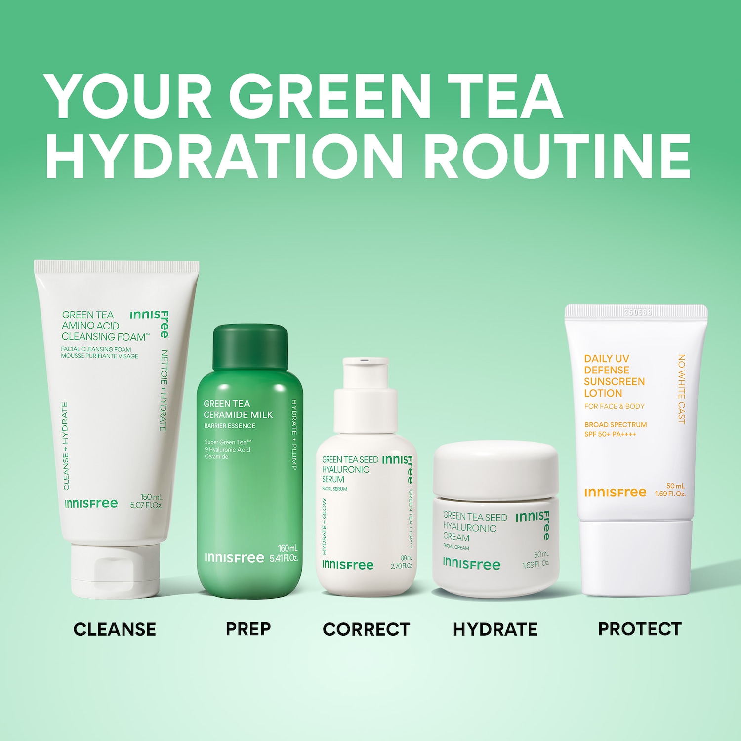 Green Tea Hyaluronic Acid + Niacinamide Refillable Serum for Skin Barrier Support​