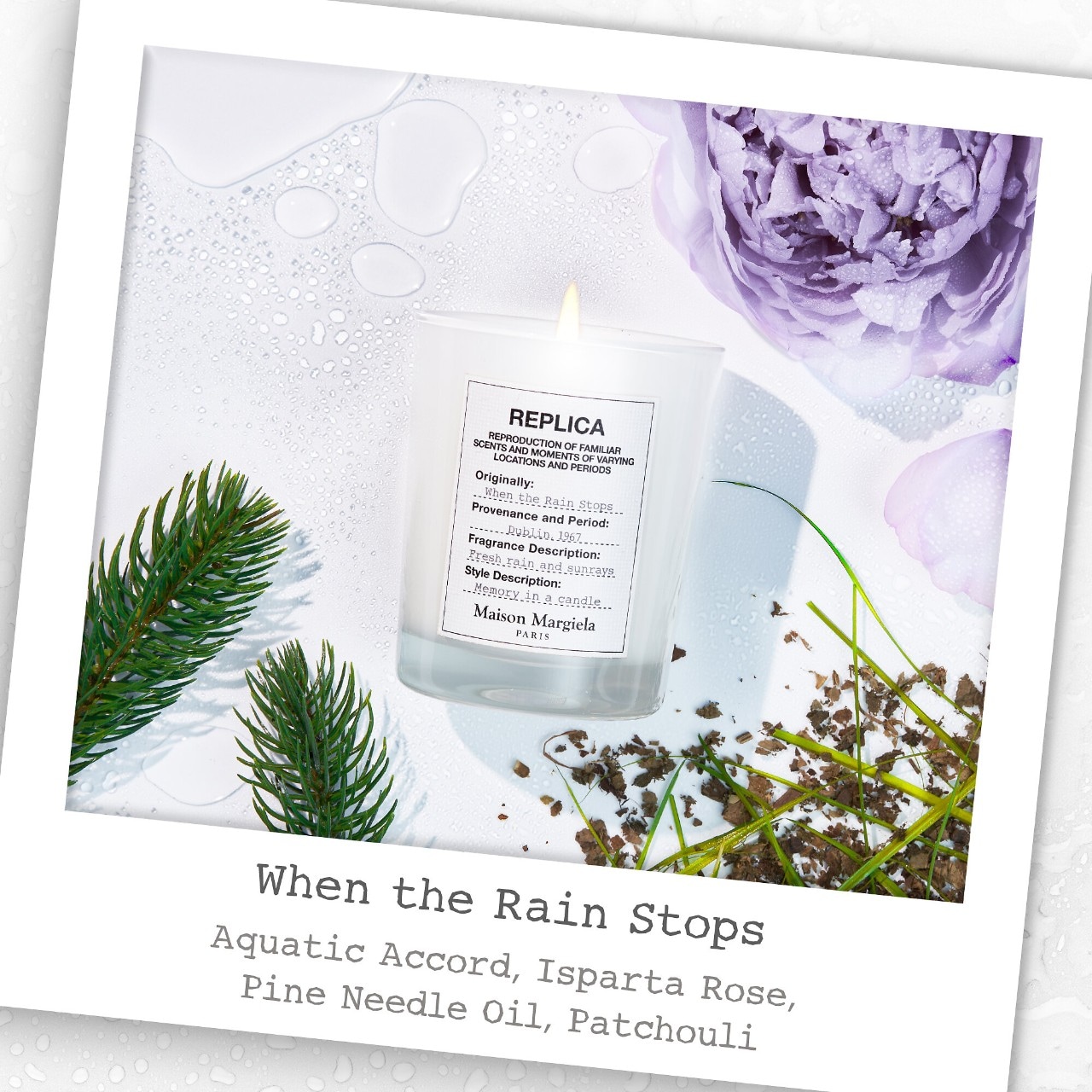 ’REPLICA’ When the Rain Stops Scented Candle