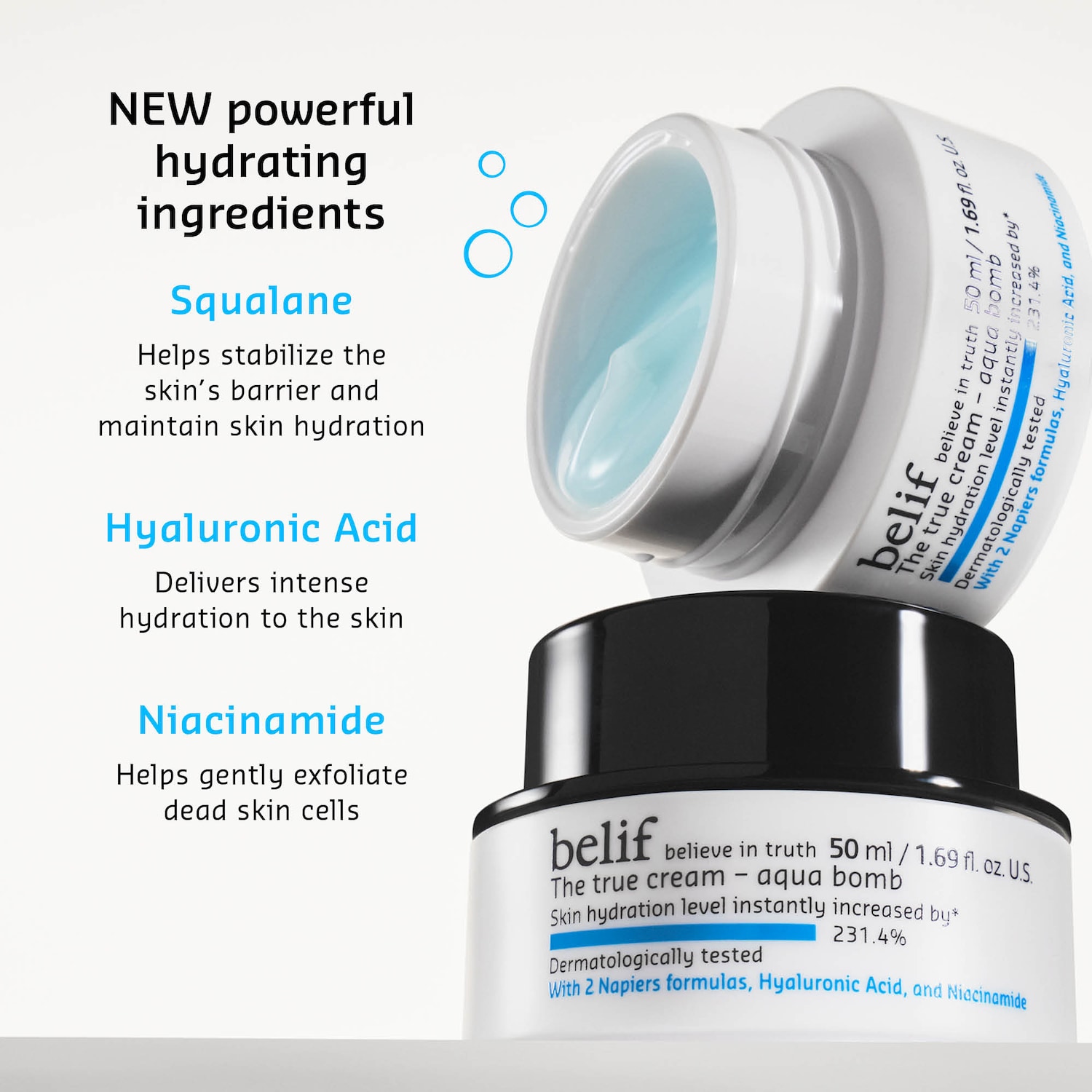 The True Cream Aqua Bomb with Hyaluronic Acid and Niacinamide 