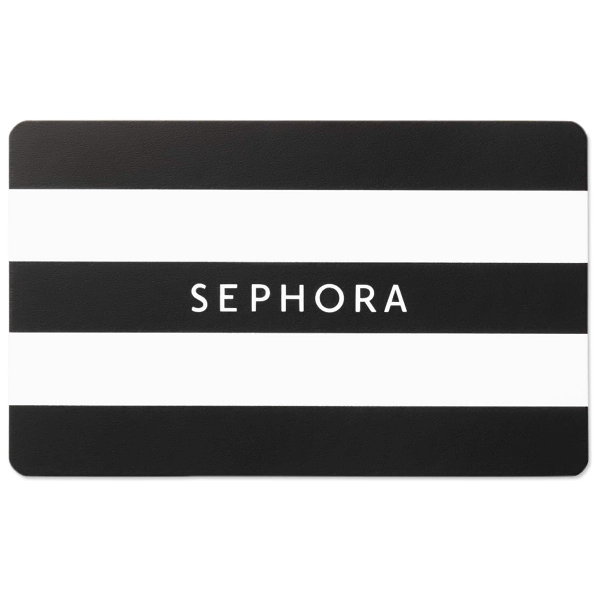 Sephora Collection Sephora Stripe Gift Card $25 In White