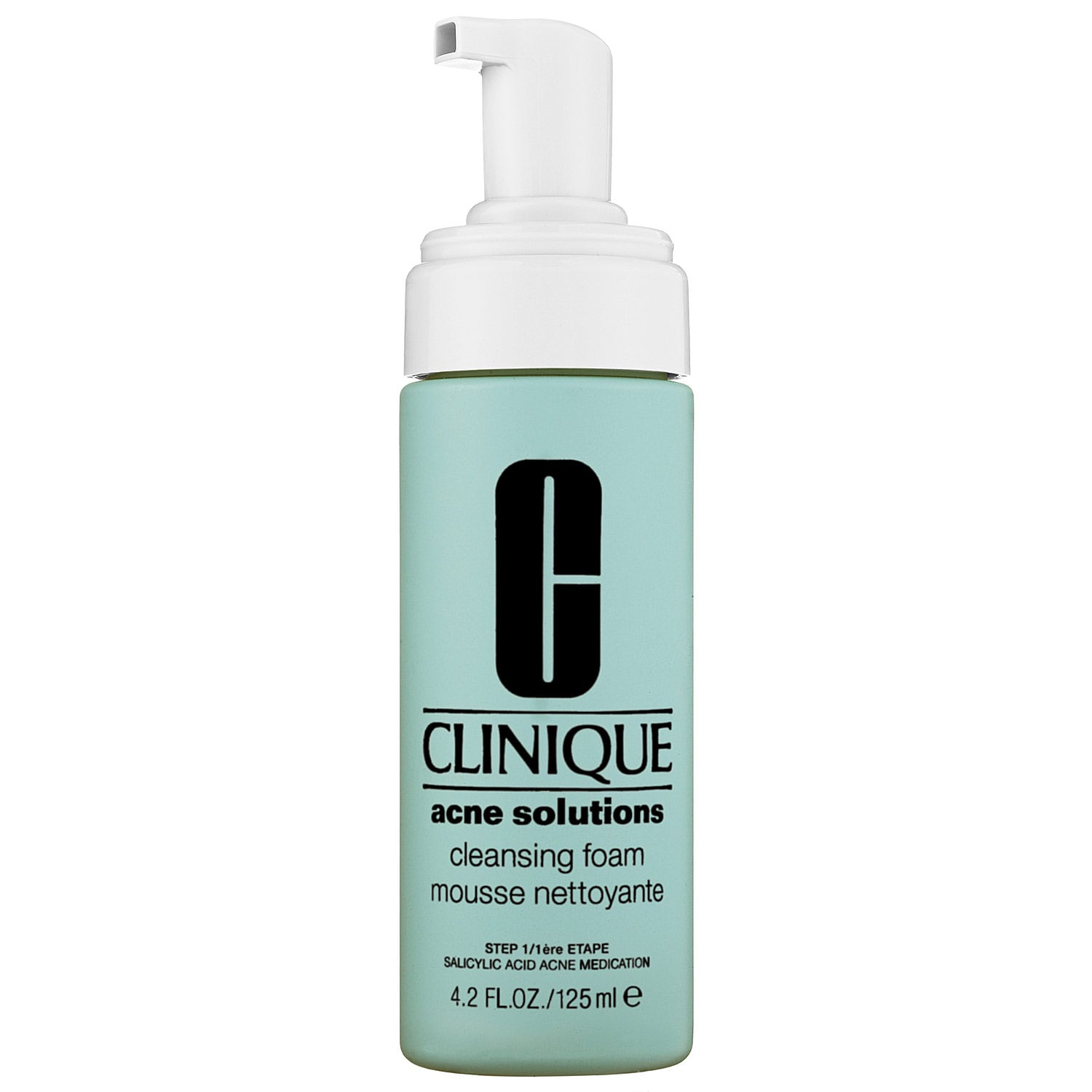 CLINIQUE Acne Solutions™ Cleansing Foam Face Wash with 2% Salicylic Acid 4.2 oz/ 125 mL