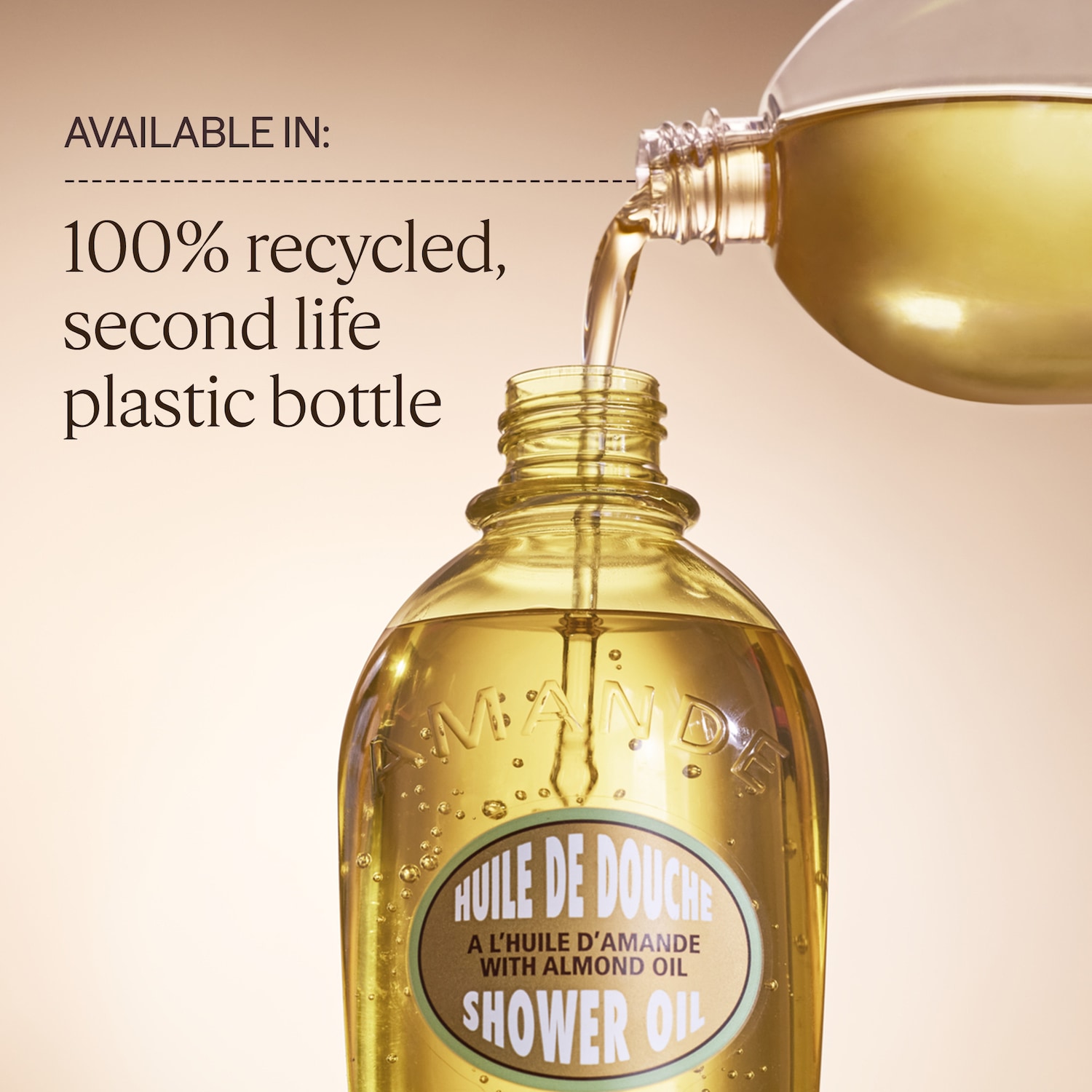 Cleansing And Softening Shower Oil With Almond Oil Mini