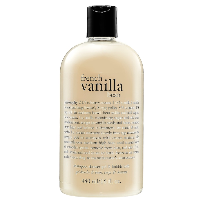 French Vanilla Bean Shampoo, Shower Gel & Bubble Bath philosophy