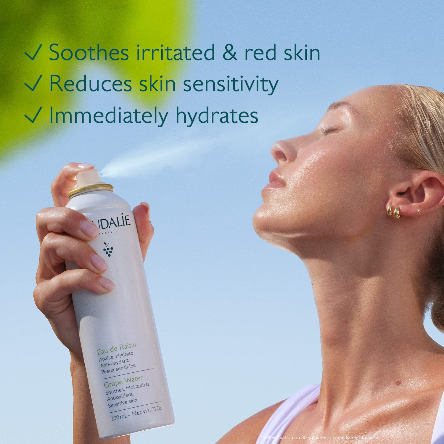 Brume hydratante pour le visage Eau de raisin