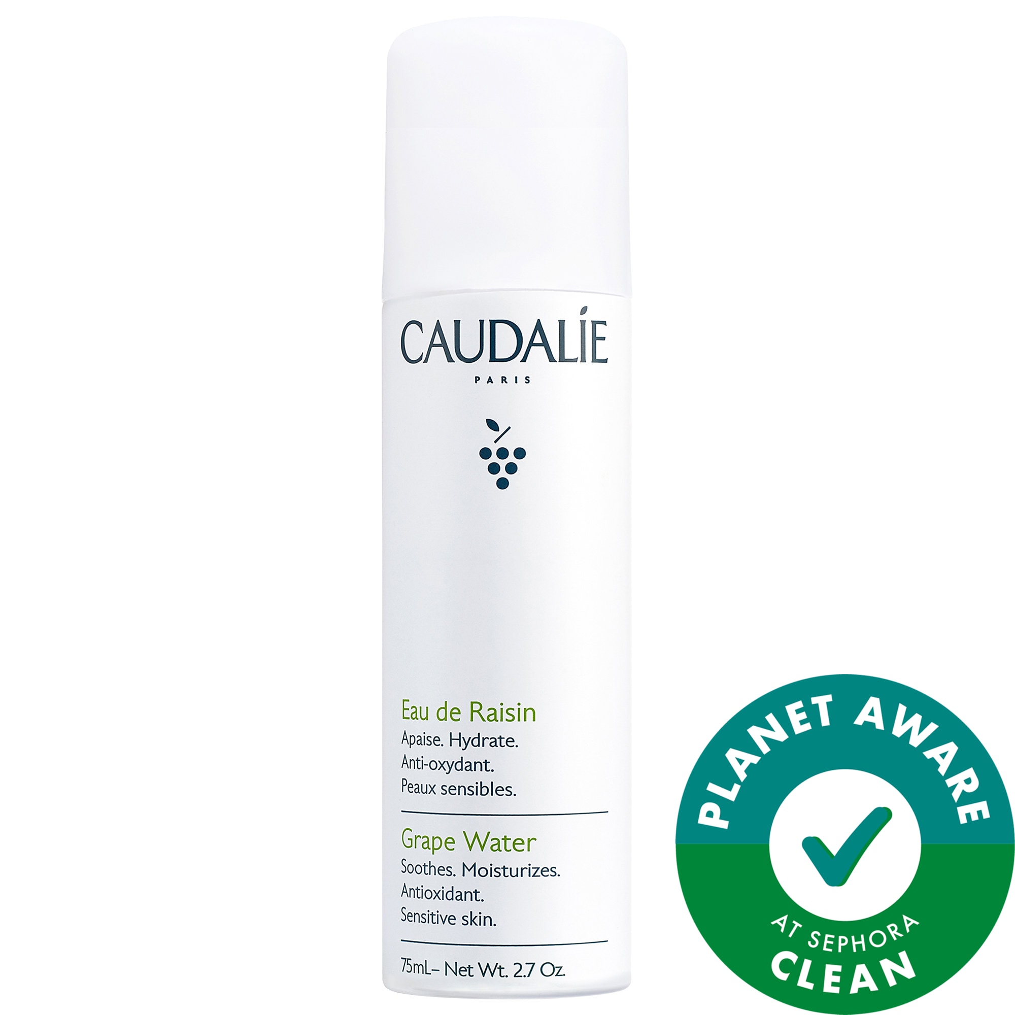 Caudalie Mini Grape Water Moisturizing Face Mist 2.5 oz / 75 mL