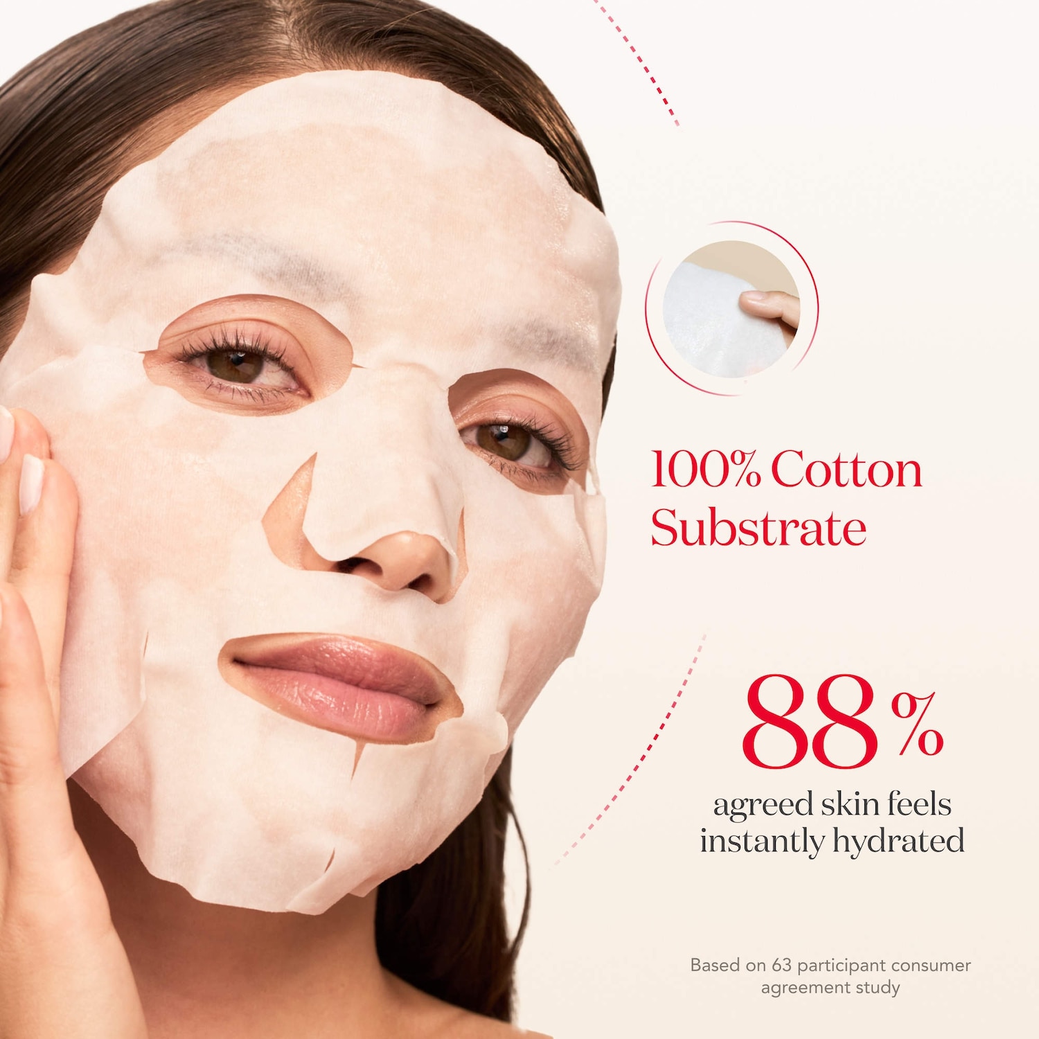 Masque de soin visage au sérum illuminant