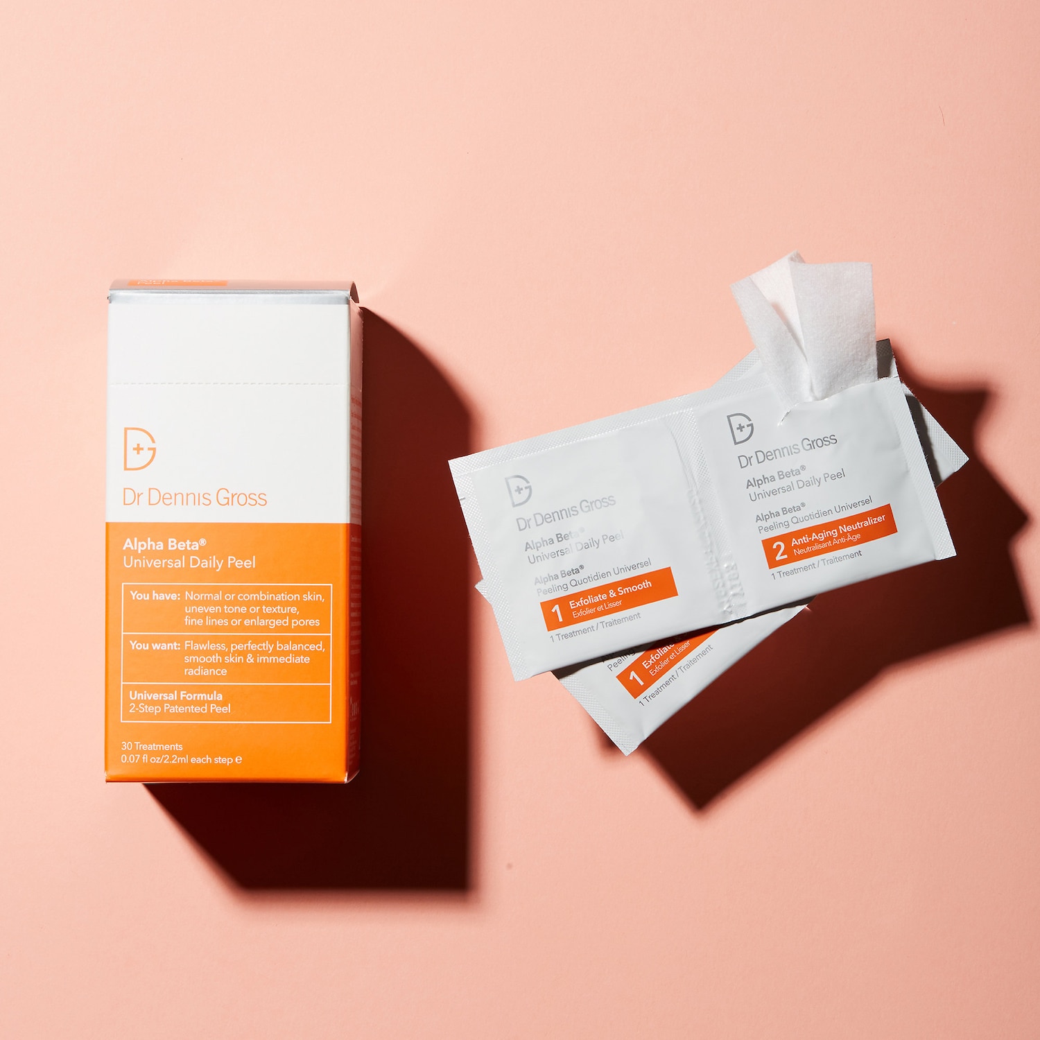 Универсальные ежедневные пилинг-пэды Dr. Dennis Gross Skincare Alpha Beta с AHA/BHA — фото 2