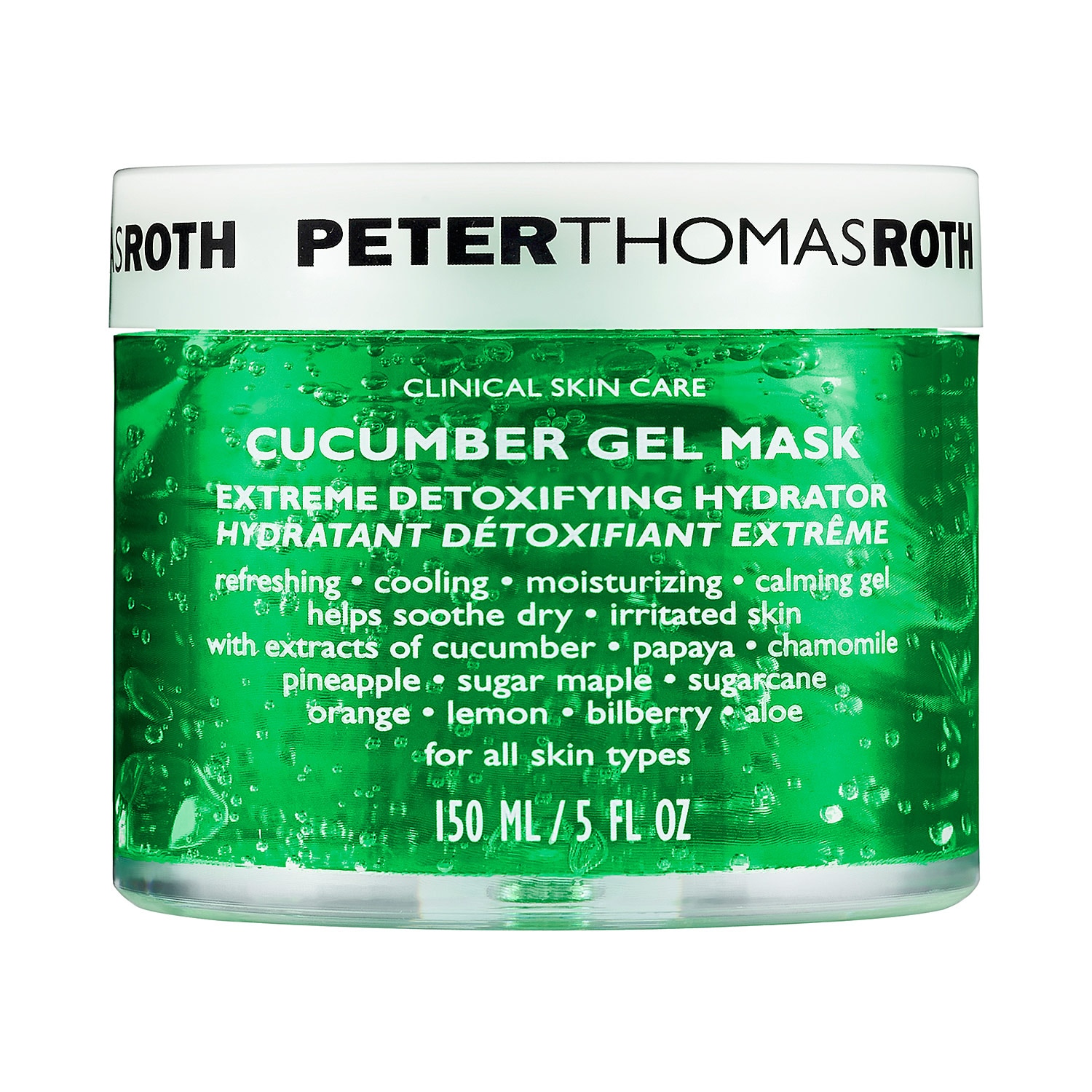 Огуречная гелевая маска-детокс Peter Thomas Roth Cucumber Extreme Detoxifying Hydrator — фото 1