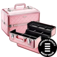 SEPHORA COLLECTION - Embossed Traincase – Pink Quilted