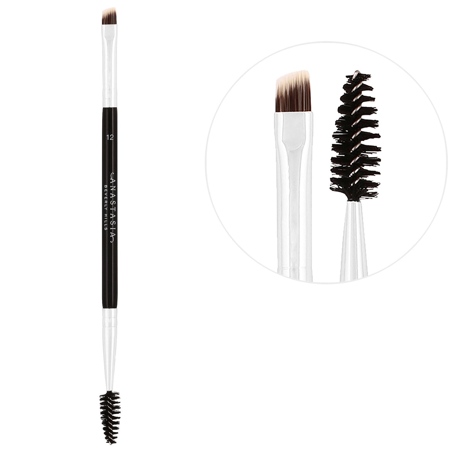 Двусторонняя жесткая скошенная кисть для бровей Anastasia Beverly Hills #12 — фото 1