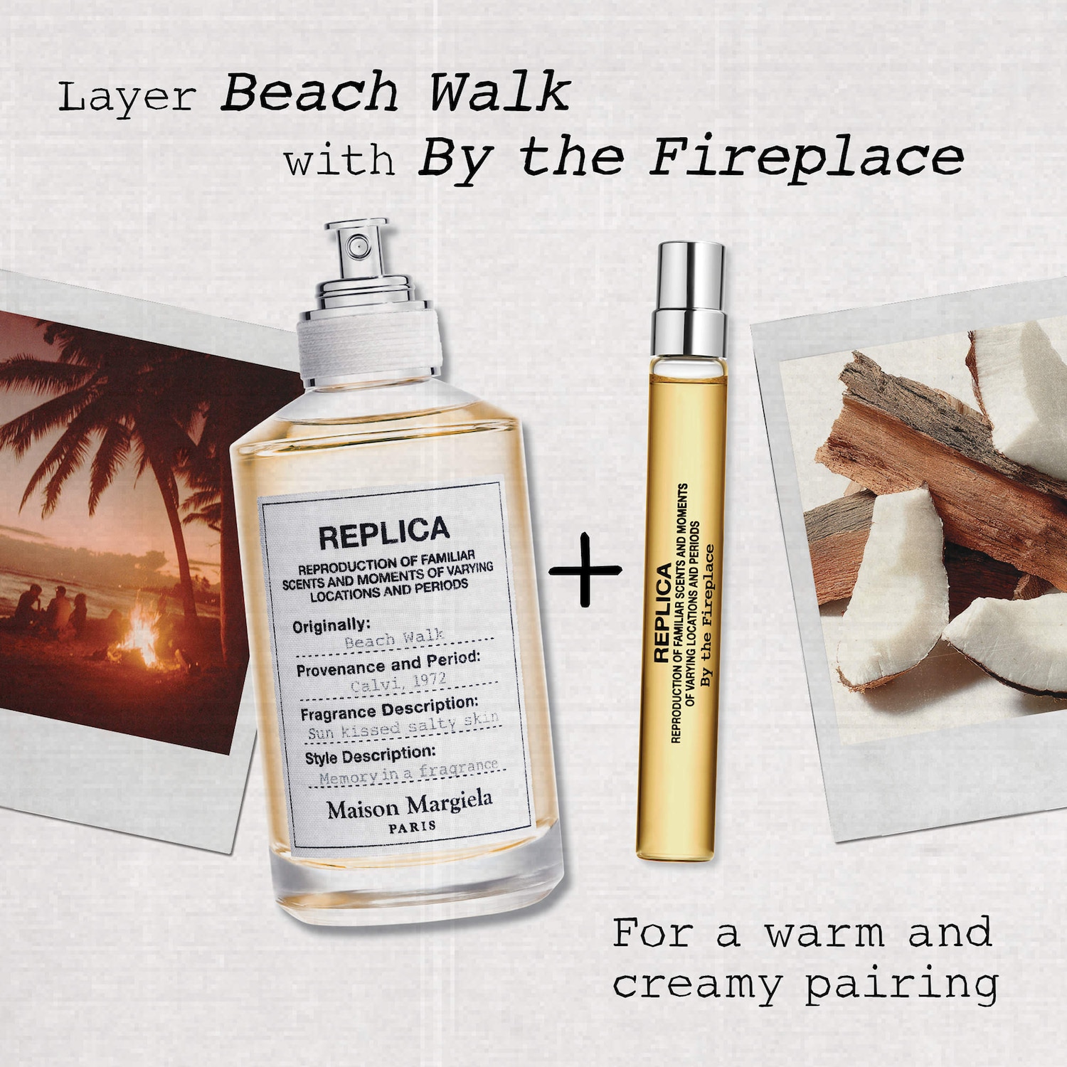 'REPLICA' Beach Walk Eau de Toilette with Coconut Milk & Musk