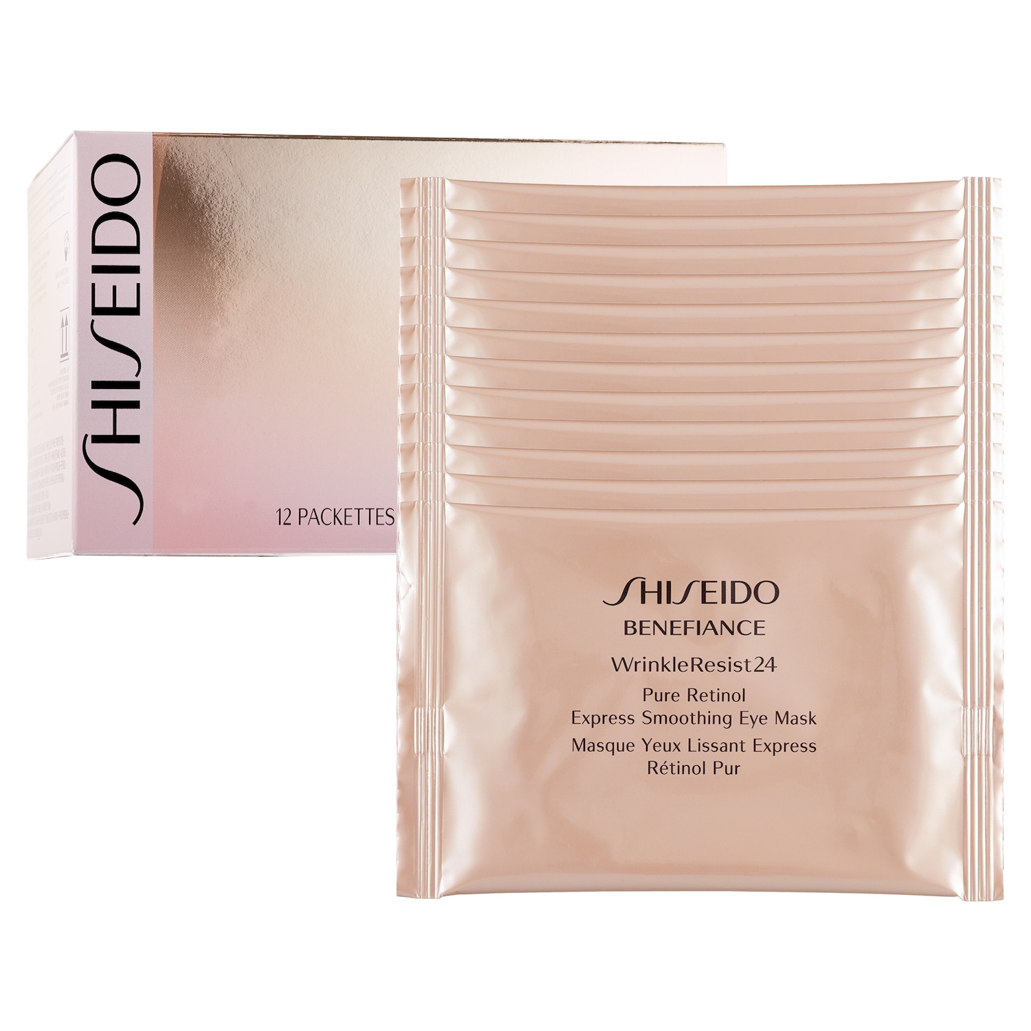 Экспресс-маска для глаз Shiseido Benefiance WrinkleResist24 с чистым ретинолом — фото 1