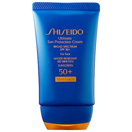 SHISEIDO ULTIMATE SUN PROTECTION CREAM WETFORCE BROAD SPECTRUM FACE SUNSCREEN SPF 50+ 1.7 OZ/ 50 ML,1684737