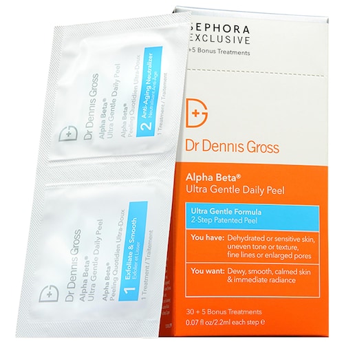 Мягкие пилинг-пэды Dr. Dennis Gross Skincare Alpha Beta с AHA/BHA для чувствительной кожи