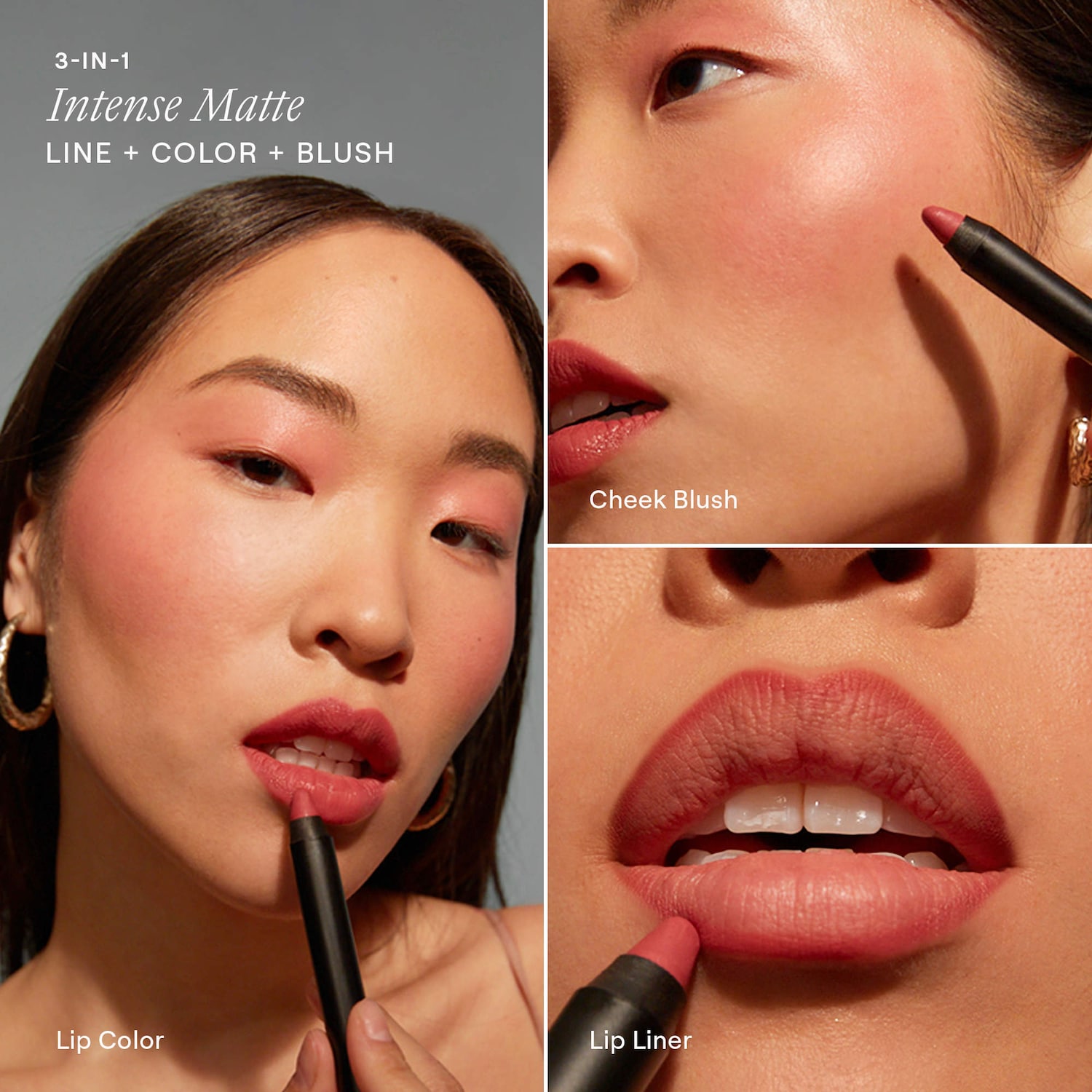 Матовый карандаш для губ и щёк NUDESTIX Intense Matte — фото 4