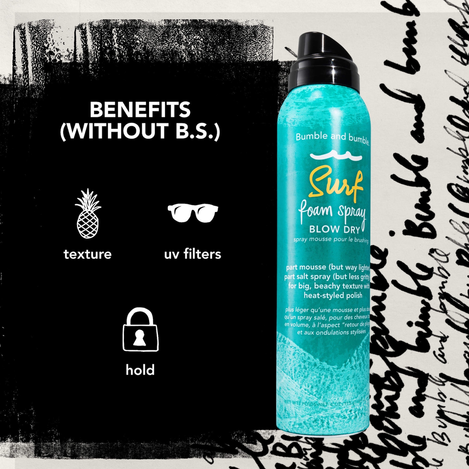 Surf Foam Spray Blow Dry Mousse