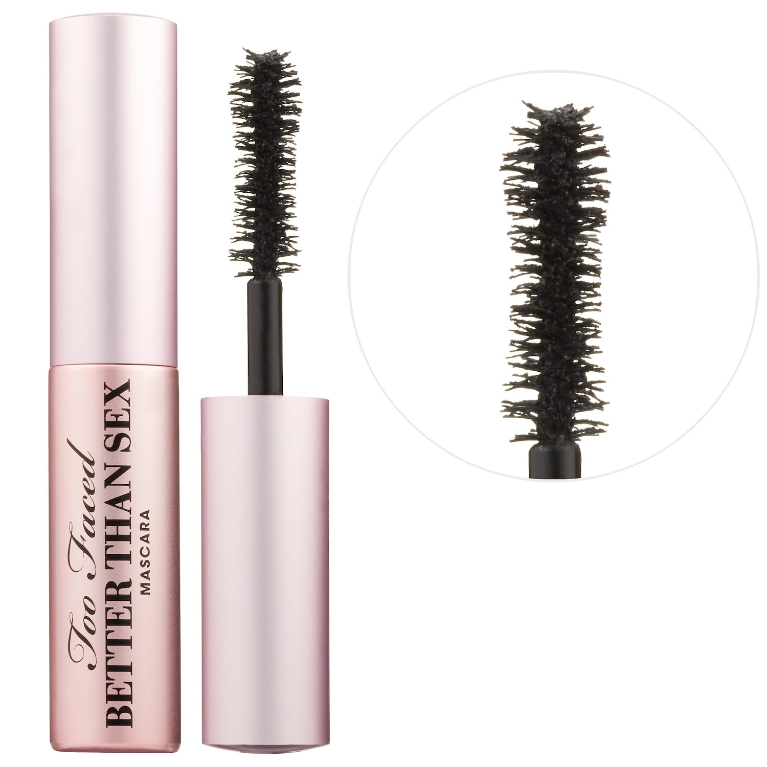 Мини-версия туши для объёма и удлинения ресниц Too Faced Better Than Sex, цвет: Чёрный — фото 1