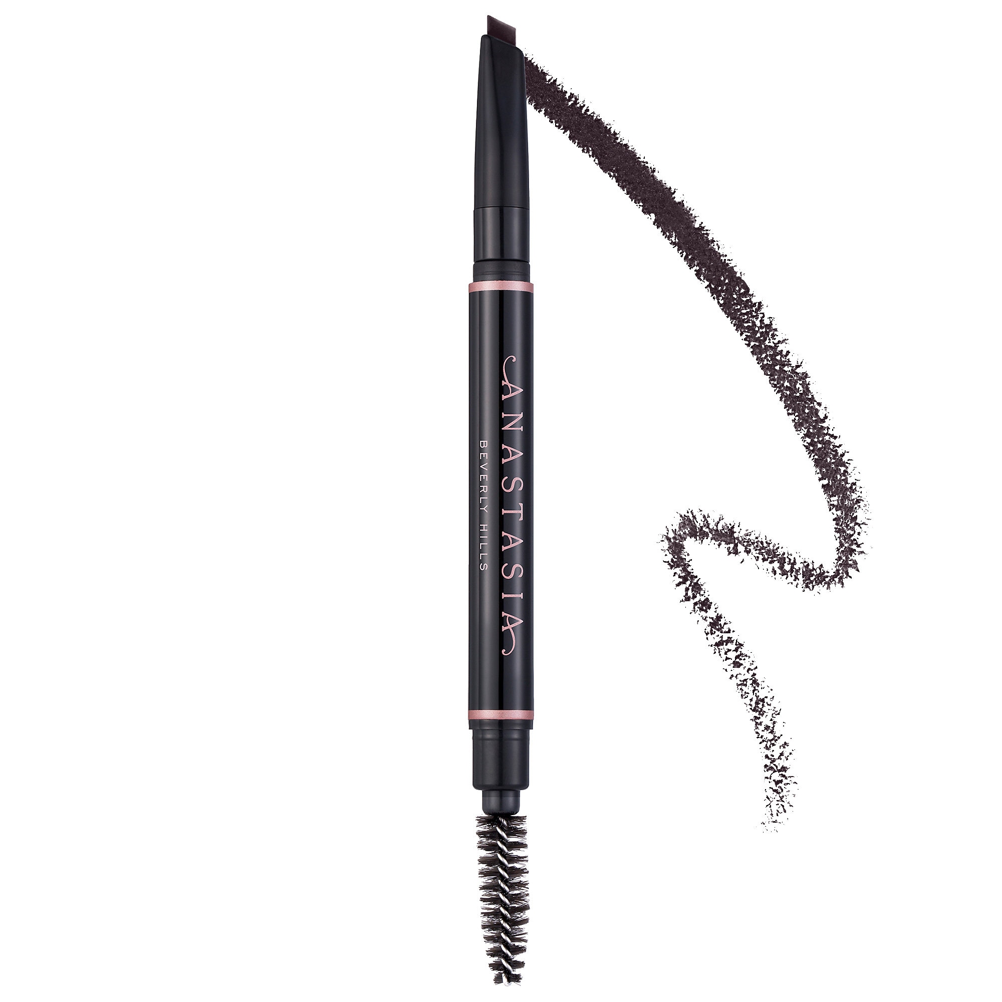 Anastasia Beverly Hills Brow Definer 3-in-1 Easy Define, Fill, & Detail Eyebrow Pencil Ebony 0.007 oz/ 0.2 g