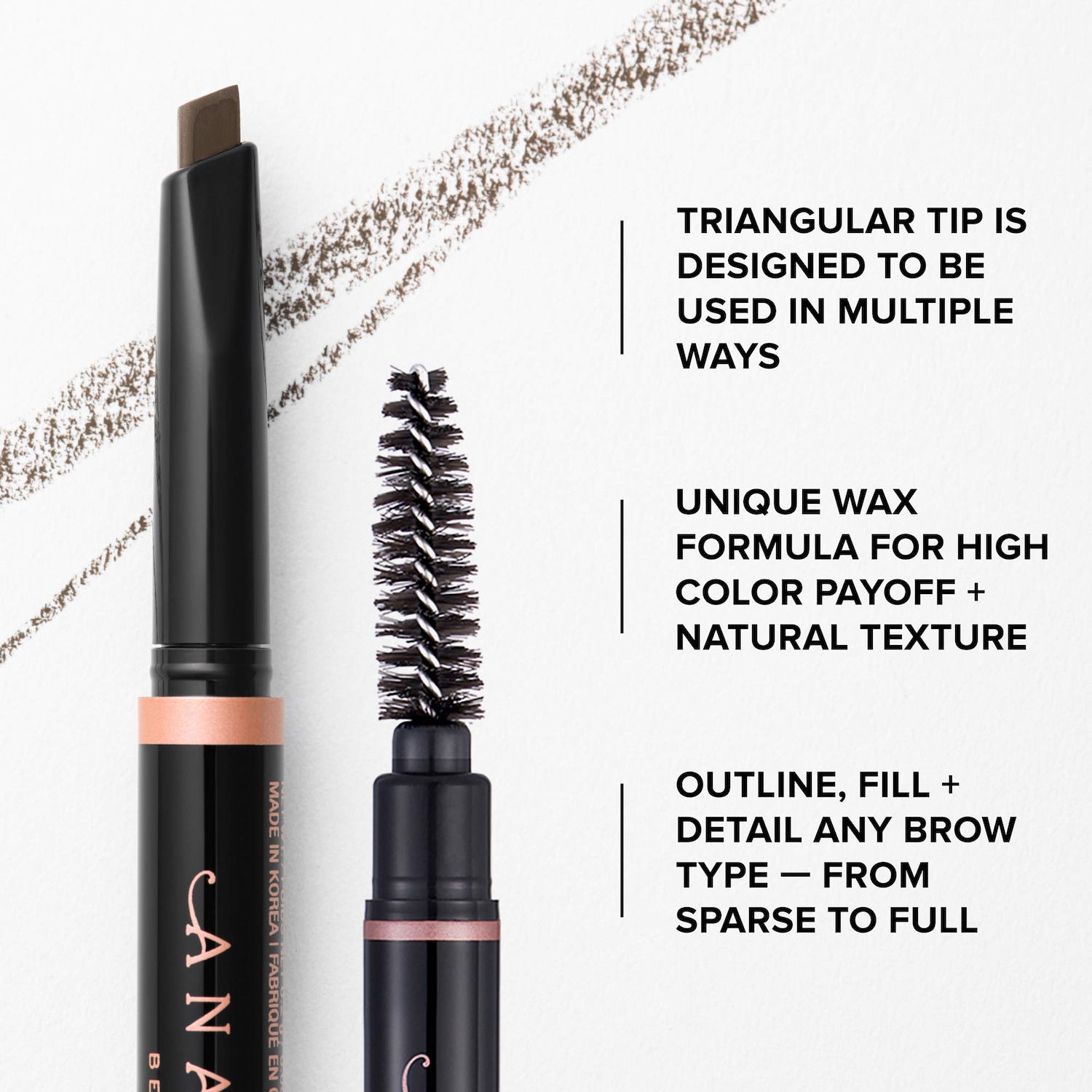 Brow Definer 3-in-1 Easy Define, Fill, & Detail Eyebrow Pencil