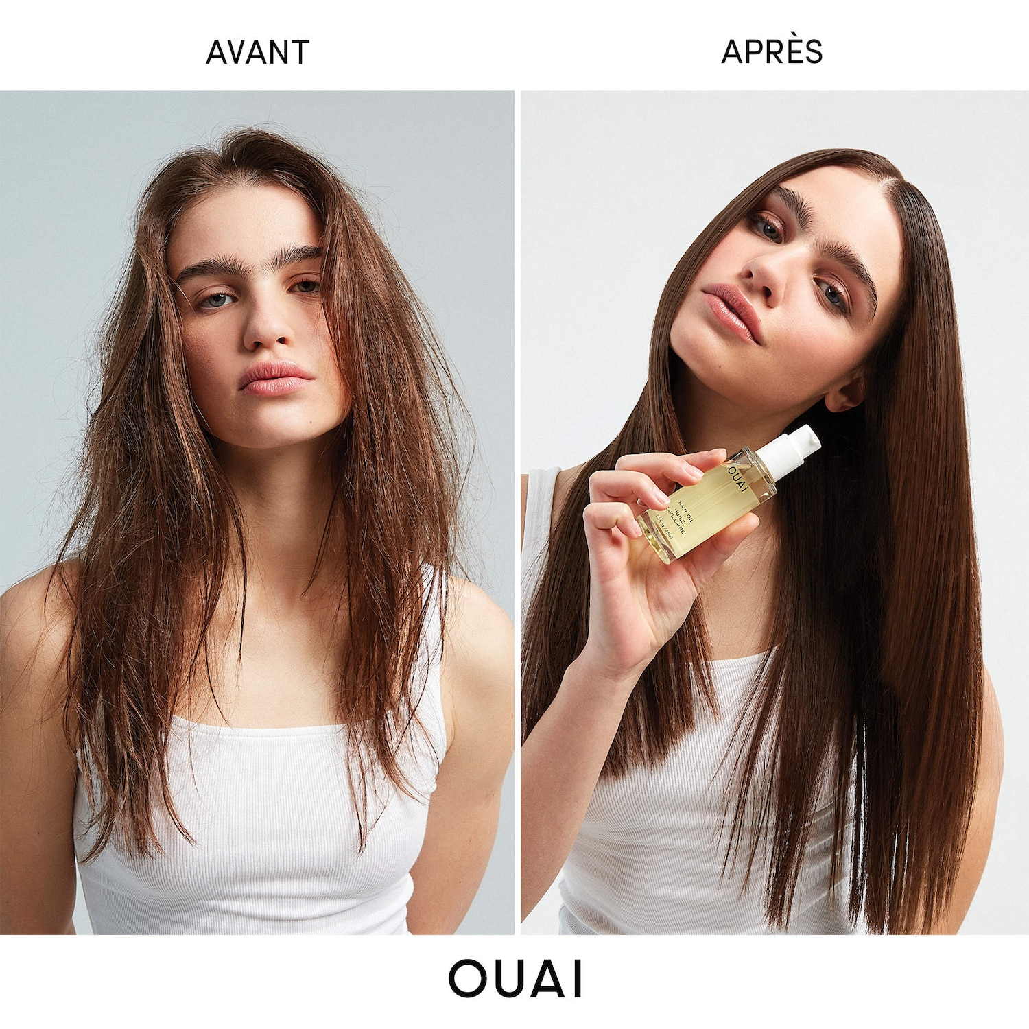 Huile légère protectrice contre la chaleur pour contrôler les frisottis.