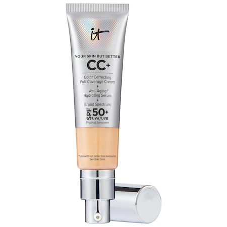 IT COSMETICS CC+ CREAM FULL COVERAGE COLOR CORRECTING FOUNDATION WITH SPF 50+ MEDIUM 1.08 OZ/ 32 ML,P411885