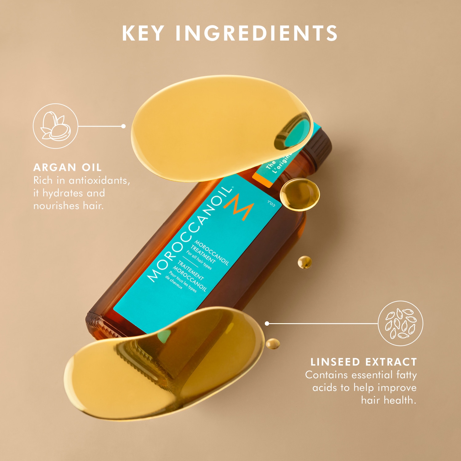 Huile de soin pour les cheveux Moroccanoil