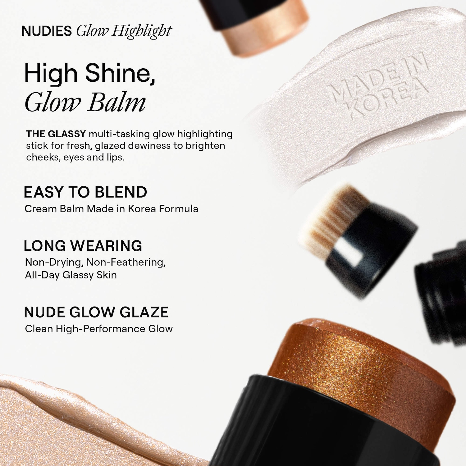 Nudies Glow Cream Highlighter Stick