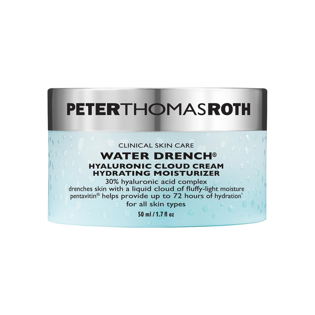 Peter Thomas Roth Water Drench Hyaluronic Cloud Cream Hydrating Refillable Moisturizer