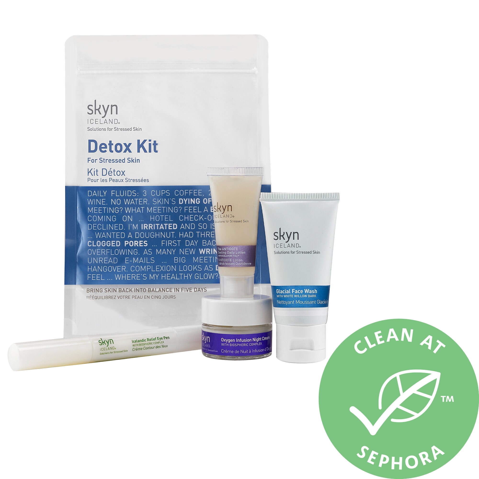 Detox Kit For Stressed Skin Skyn Iceland Sephora