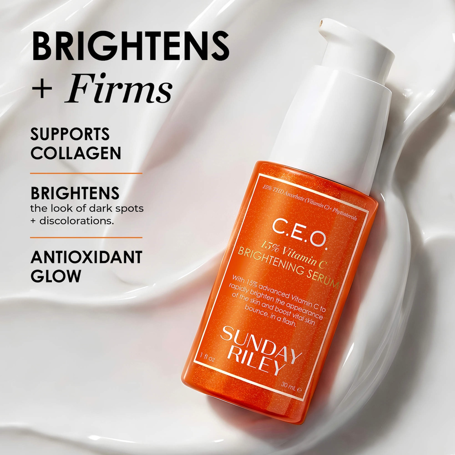 C.E.O. 15% Vitamin C Brightening Serum - Sunday Riley | Sephora