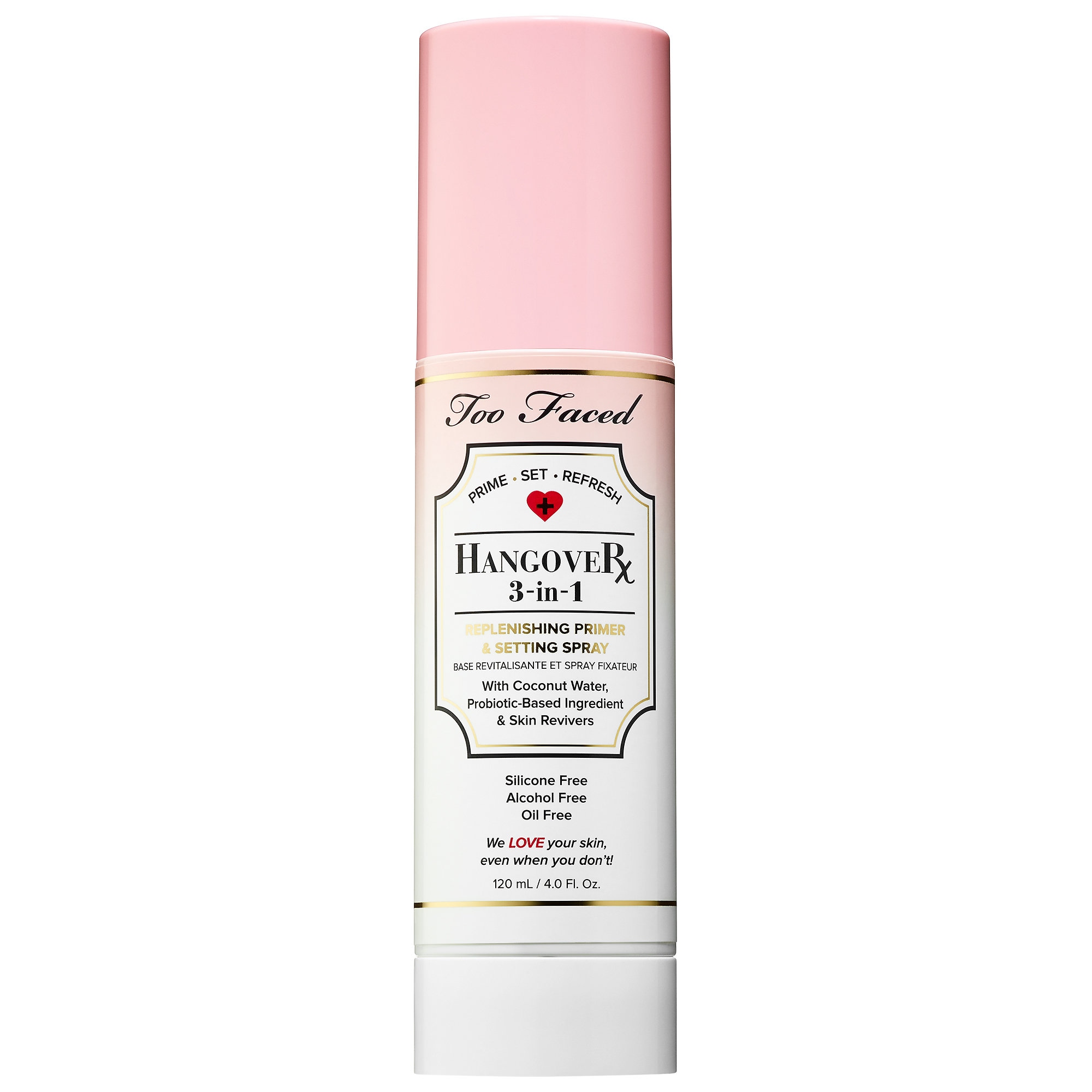 Too Faced Hangover 3-in-1 Replenishing Primer & Setting Spray 4 oz/ 120 mL