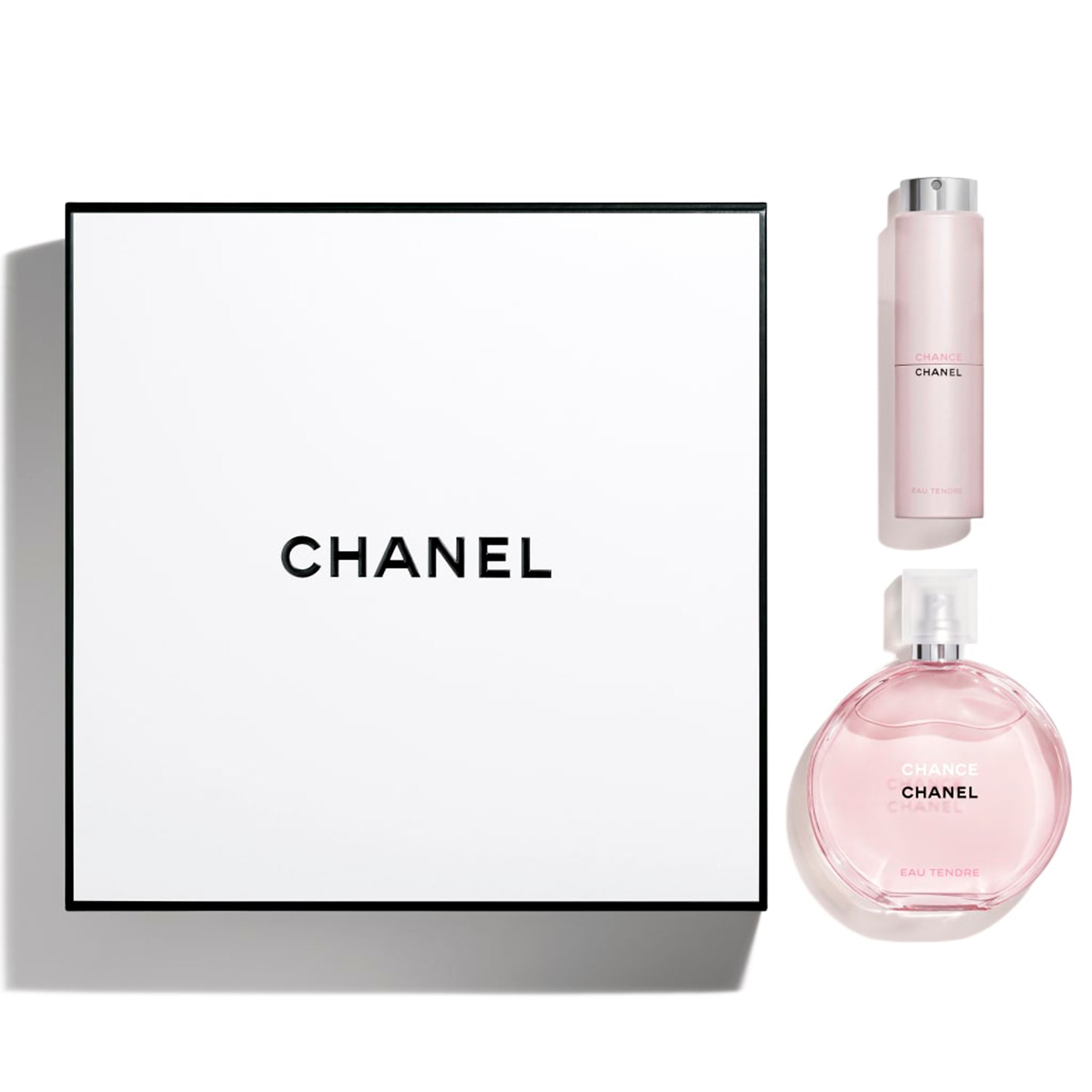 chanel chance eau tendre travel size. 10/10 packaging and 10/10