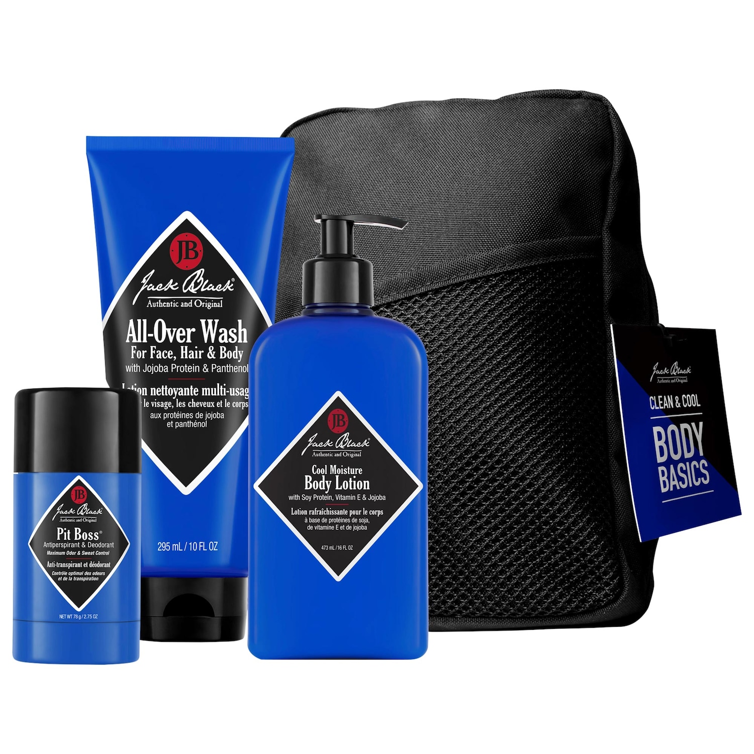 Набор для тела Jack Black Clean & Cool Body Basics — фото 1