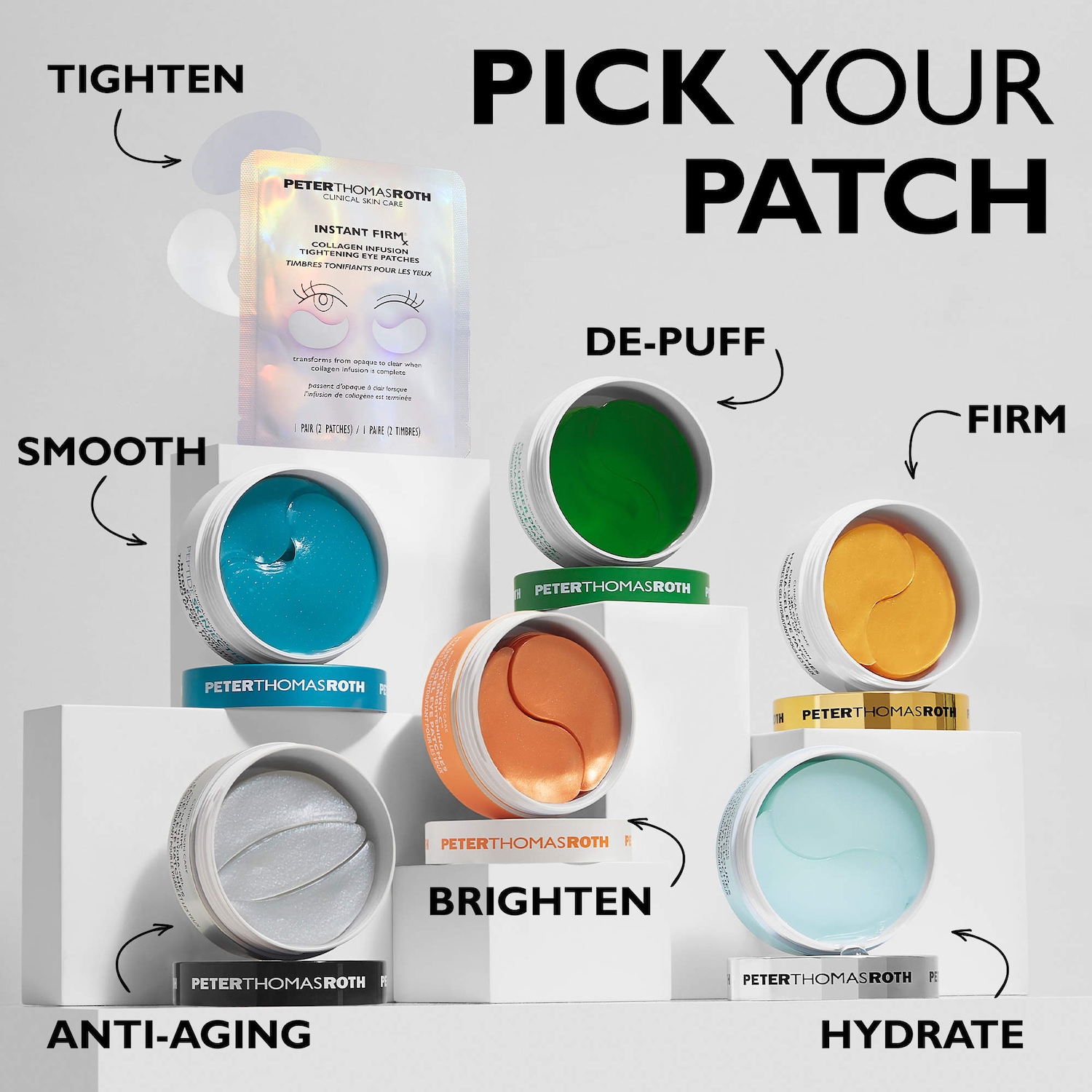 Water Drench® Hyaluronic Acid Eye Mask Patches for Hydration and Dark Circles