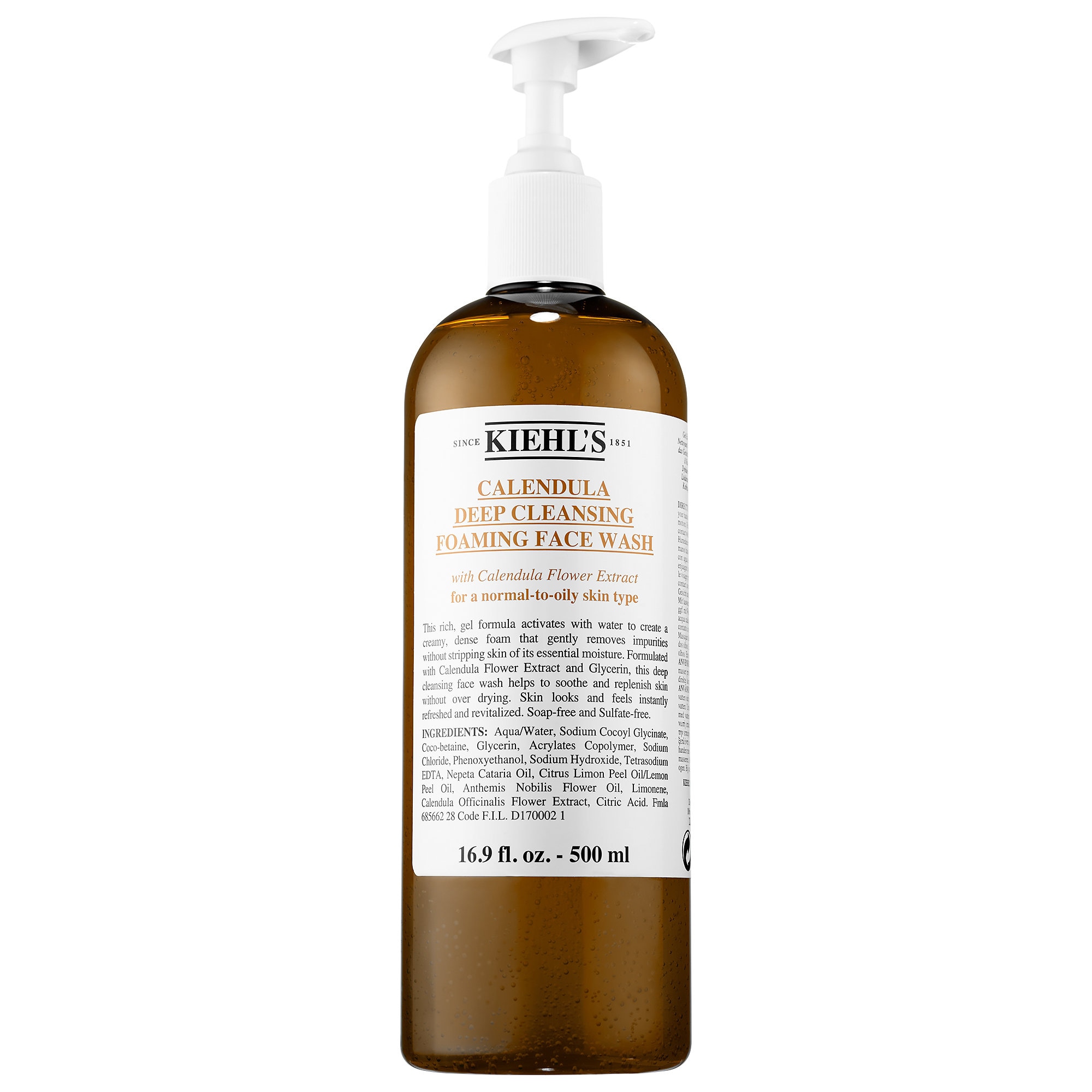 Kiehl's Since 1851 Calendula Deep Cleansing Foaming Face Wash for Oiliness ml